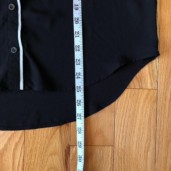 NWOT Monteau White Accent Long Sleeve Button Up - Picture 15 of 15